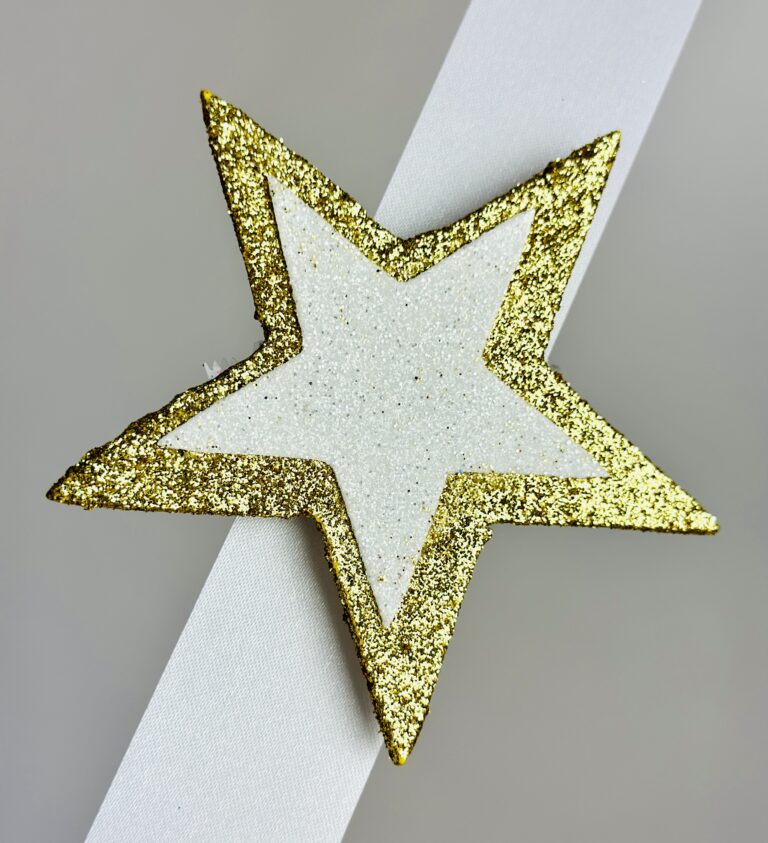 Foam Glitter Star- Gold