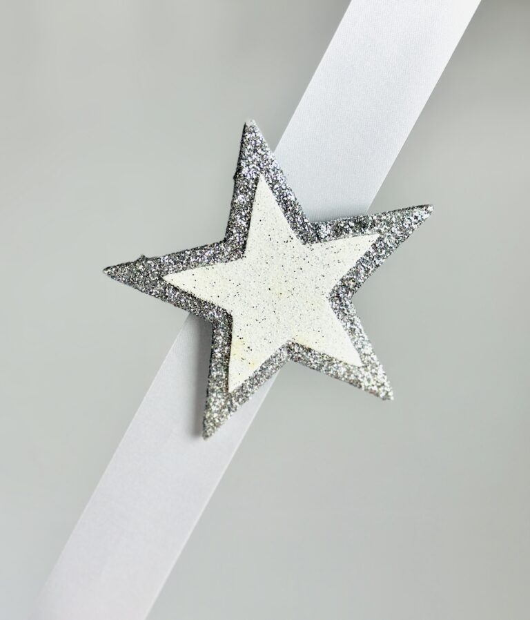 Foam Glitter Star- Silver