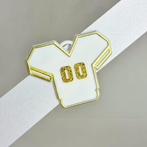 Jersey with Numbers White/Gold