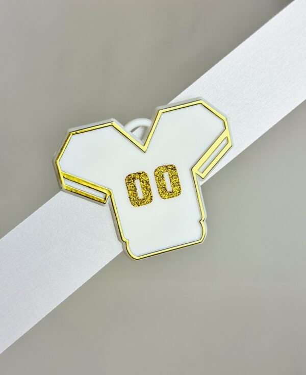 Jersey with Numbers White/Gold