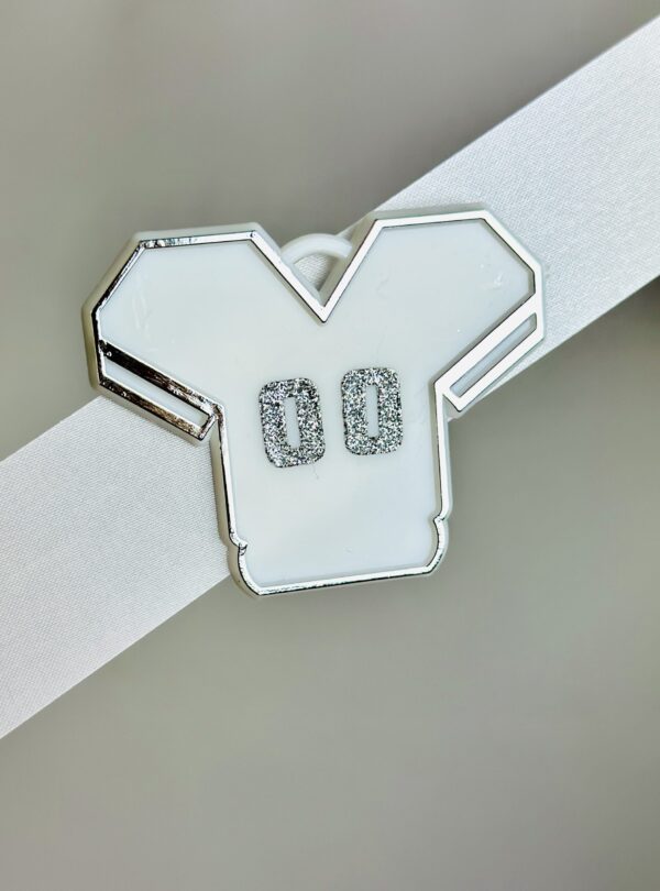 Jersey with Numbers White/Silver